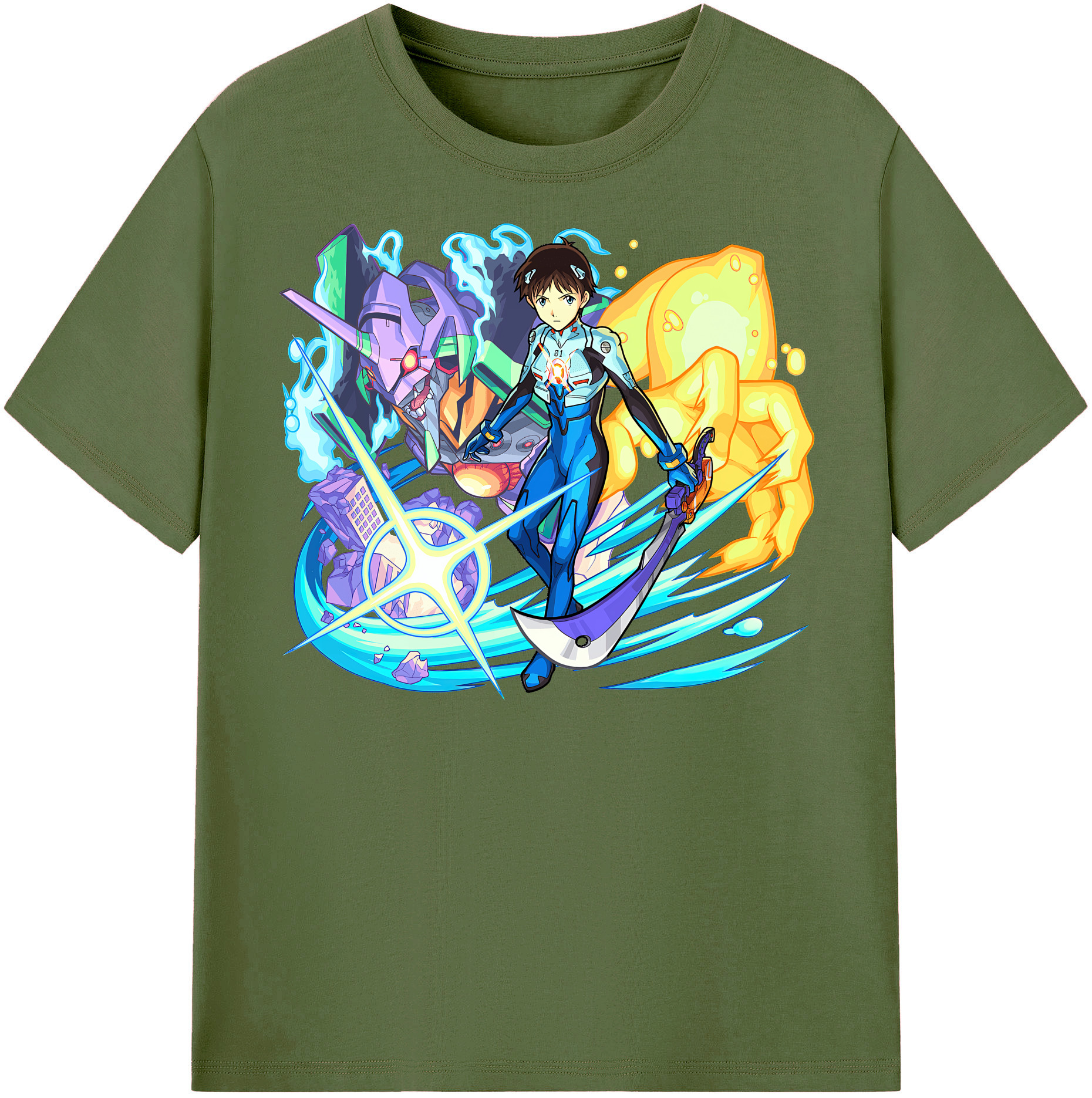 （画像用） EVA 新世紀エヴァンゲリオン 綿100％半袖Tシャツ（フロントプリント）